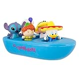 Disney Parks Its a Small World Bath Pool Toys Ride Boat with 5 Characters Donald Duck Stitch Aladdin Alice Peter Pan
