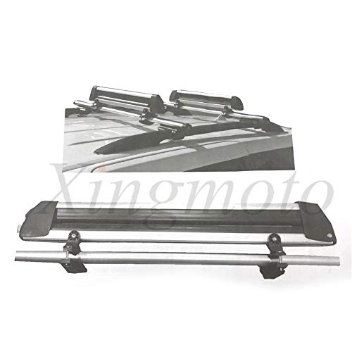 NBX- Universal Ski Snowboard Roof Rack Carriers for 6 Pair Skis or 4 Snowboards