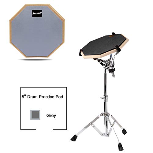 WeiMeet Drum Pad 12 Inches Drum Practice Pad Silent Drum Pad with 1 Pair Drum Sticks