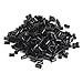 Yesurprise 1000pcs Copper Micro Link Tubes Rings 3.5mm Beads Lined for I Tip Hair Extension Black