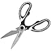 Heavy Duty Kitchen Shears - KFull Multifunction Kitchen Scissors Knife Tools -Purpose Utility Scissors for Chicken Poultry Fish Meat Vegetables Herbs BBQ - Multipurpose Black White Knife Shears