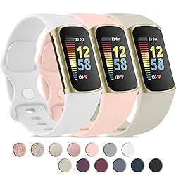 Pack 3 Bands Compatible with Fitbit Charge 5 for