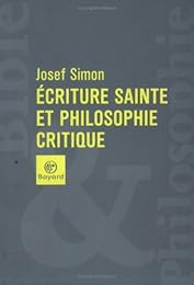 Écriture sainte et philosophie critique