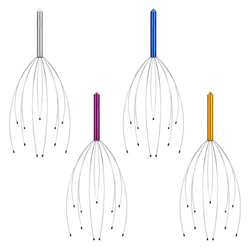 image for Yeipis 4 Pack Scalp Massagers, Handheld Head Massage Tingler, Scratche