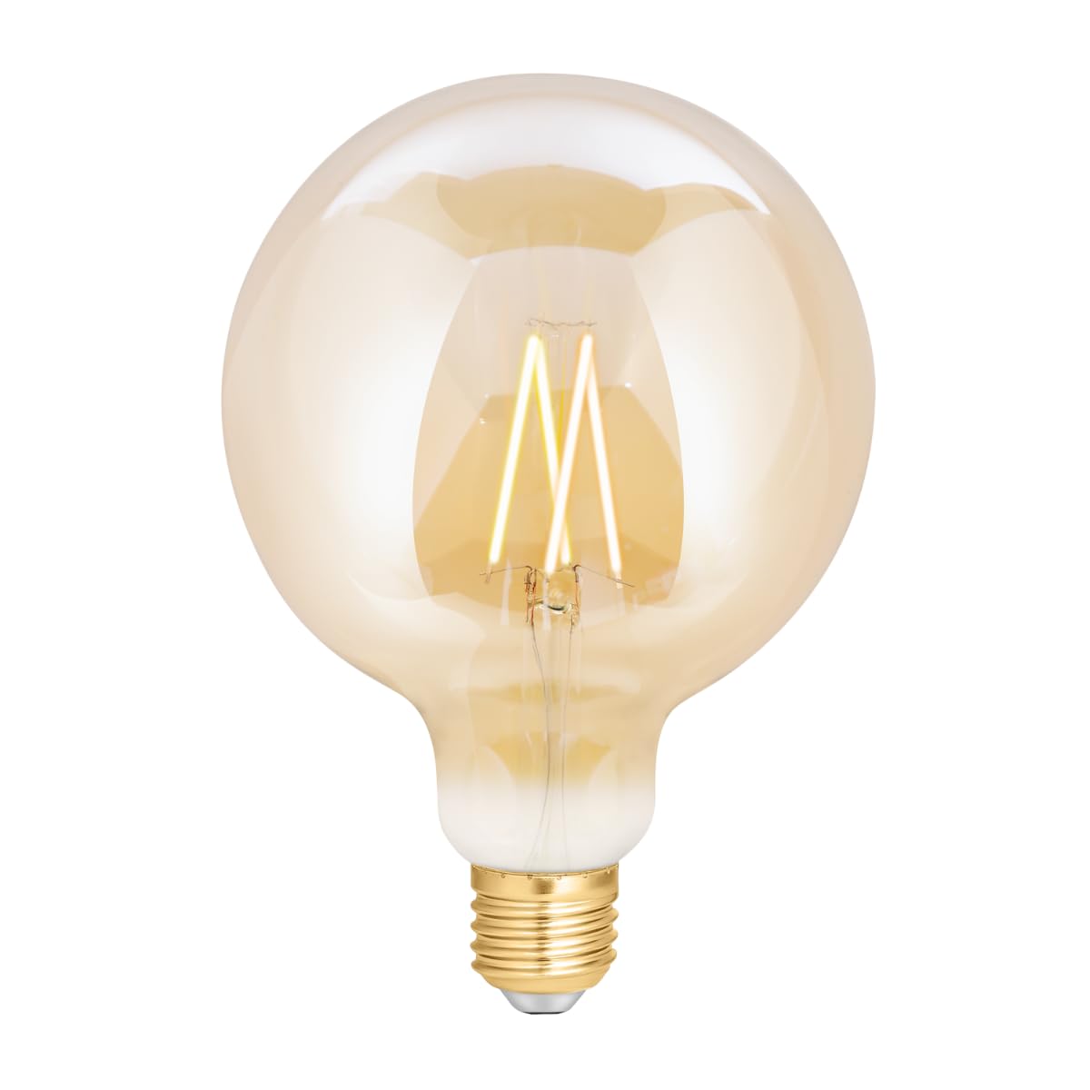 4lite WiZ Connected G125 LED Smart Filament Bulb Amber WiFi E27