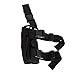 Molle Tactical Leg Holster, Drop Leg Gun Holster Adjustable Right Handed Tactical Drop Leg Thigh Gun Pistol Holster Pouch Pistol Drop Puttee Holder, Removable Wrap Around Thign Design for Men & Women