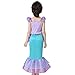 Newland Girl's Kids Little Mermaid Princess Party Dress Costume (120CM(5-6Y)-Size L)