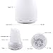 Qedertek 100ml Essential Oil Diffuser, Portable Ultrasonic Humidifier with Adjustable Mist Mode, Waterless Auto Shut-off and 7 Colors Light Changing for Spa, Yoga, Home, Bedroom (Smooth Surface)