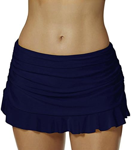 Seagoo Swim Skirt Bottoms for Women Bikini Skirted Slimming Chlorine Resistant Swimwear