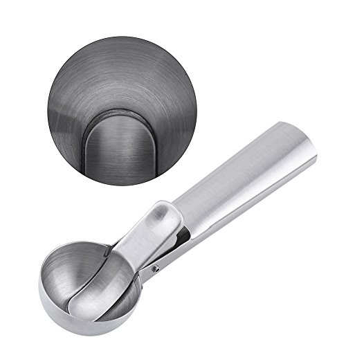 Ice Cream Spoon, Heavy Duty Stainless Steel Ice Cream Scoop Professional Ice-Cream Spade Fruit Spoon Melon Baller Scooper Kitchen Tool