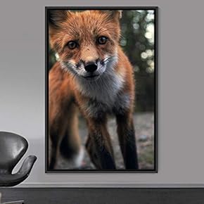 signwin Framed Canvas Wall Art Red Fox Animals...