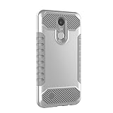 For LG Aristo Case,HP95(TM) Luxury Hard Rubber Impact Armor Case Back Hybrid Cover For LG Aristo LV3 V3 MS210 LG M210 LG MS210 LG K8 (A)