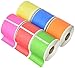 6 Rolls 2.312x4 Color Dymo Compatible 30256 Shipping Labels