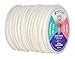 Mandala Crafts Natural Soft Replacement Drawstring Cords for Sweatpants Bags - Piping Cord for Sewing Upholstery - 20 Yds 5mm Cotton Cording Macrame Rope Corset Strings