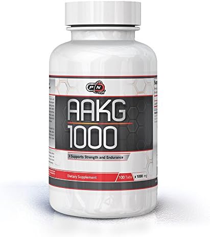 Pure Nutrition USA AAKG Powder Pre Workout L Arginine Conditionally Essential L-Arginine Amino Acid Sports Nutrition Fitness Bodybuilding Weight Lifting Cross Fit Training Supplement (100 Tabs)