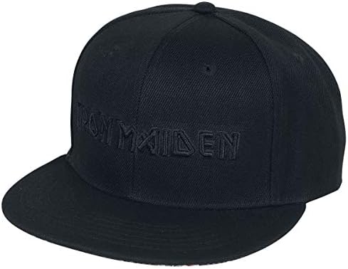 Iron Maiden - Stacked Keyline Yellow Logo Adjustable Baseball Hat