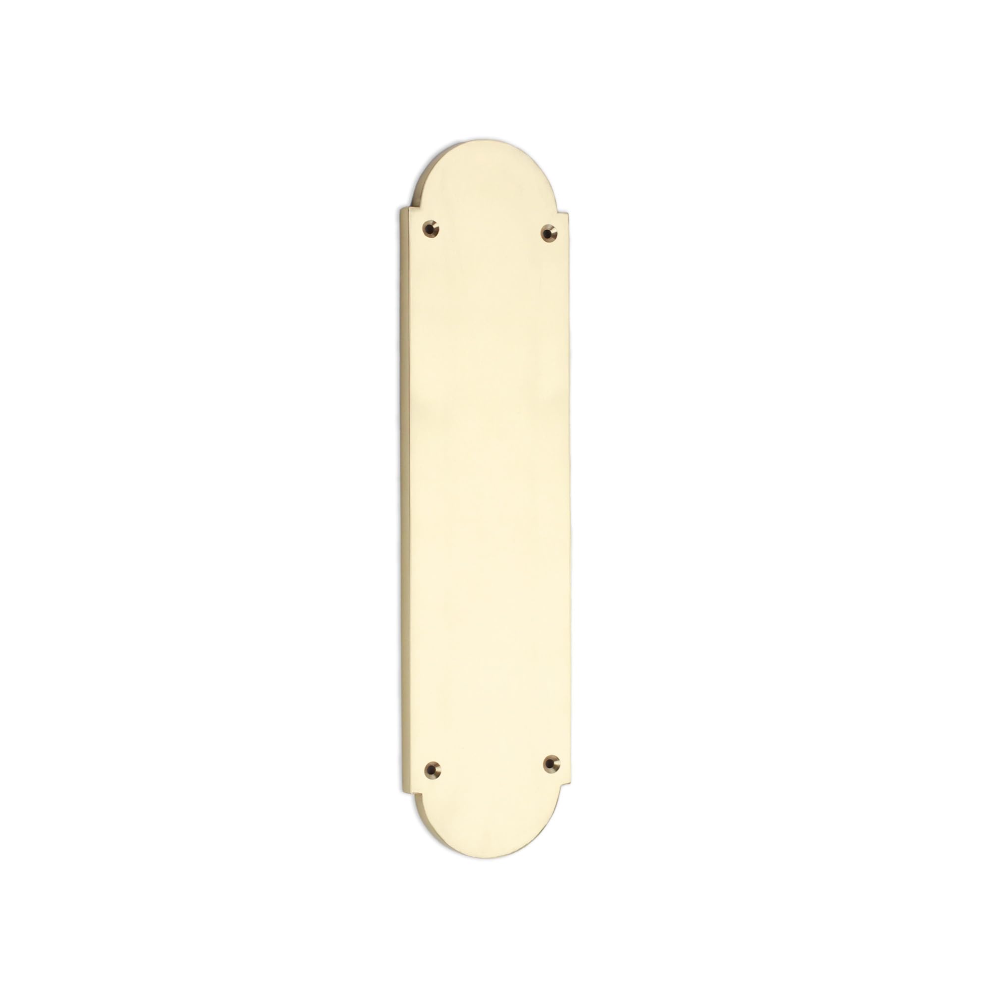 Infinity Decor Polished Brass Victorian Design Shaped Finger Push Plate Protector 300 x 75mm - for Interior or Exterior Door 