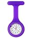 BestGrew Set of 2 Pink Purple Infection Control Hygienic Silicone Health Care Nurses Fob Watches
