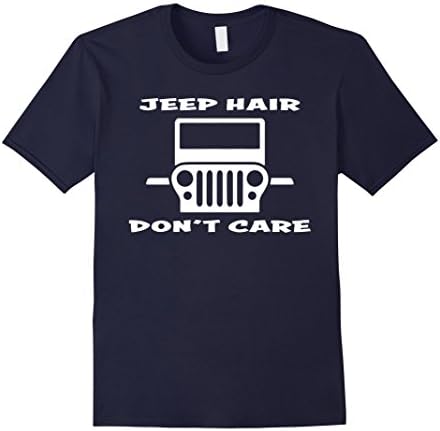 Mens Jeep Hair Dont Care Off Roading 4x4 T Shirt Large Navy