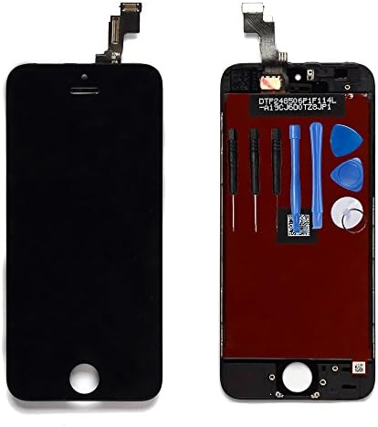 Ayake LCD Screen for iPhone 5s Black Display Assembly Digitizer Touchscreen Replacement with Repair Tool Kits