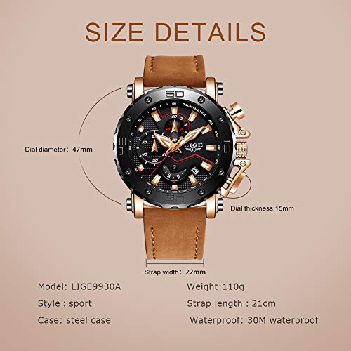 eloj-de-Pulsera-para-Hombre-LIGE-Deportivo-Resistente-al-Agua-Militar-multifuncion-cronografo-de-Cuarzo-Negro-con-Calendario-y-Correa-de-Piel