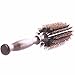 Minalo Styling Essentials 100% Natural Boar Bristles Hair Brush With Wood Handle, Round Comb Ruled 2.2-Inch