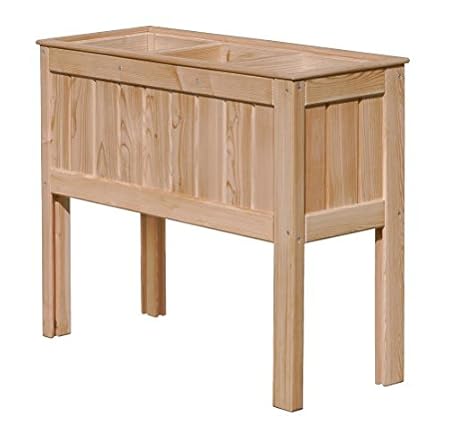 Weidenprofi Balkonhochbeet aus Lärche mit 3 Einsätzen