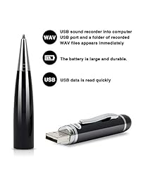 PESGONE Grabadora de voz digital de 16 GB para conferencias   grabadora de audio activada por voz EVIDA de larga duración de batería con grabadora de cinta de dictáfono con reproducción, MP3, cuerpo de metal