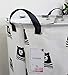 CLOCOR Large Storage Basket,Canvas Fabric Waterproof Storage Bin Collapsible Laundry Hamper for Home,Kids,Toy Organizer (Bear)