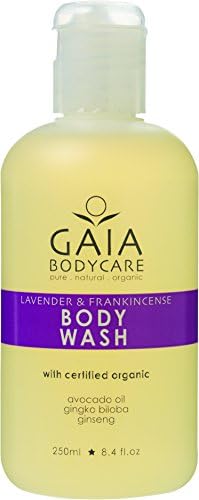 Gaia Skin Naturals Skin and Body Organic Body Wash, Lavender and Frankincense, 250ml