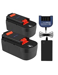 Exmate - Batería de repuesto para decker HPB18 HPB18-OPE HPB18-OPE2 FSB18 A18 (2 unidades, 18 V, 3,5 Ah, Ni-MH, 7,2 V-18 V)