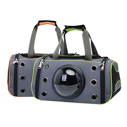 QKEMM-Hundetransportbox-Hundebox-Katzenbox-Tragbarer-Cross-Body-Eine-Schulter-Atmungsaktiv-Faltbar-Auto-Transportbox-Reisebox-fr-Tiere-Hunde-Transporttsche