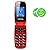 Ushining 3G Unlocked Senior Flip Phone Large Icon Cell Phone Easy to Use Flip Phone for Seniors and Kids T-Mobile Card Suitable(Red)