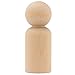 Wood Peg Dolls Unfinished 2-3/8 inch, Pack of 50 Birch Wooden Dad Dolls for Peg People Crafts and Small World Play