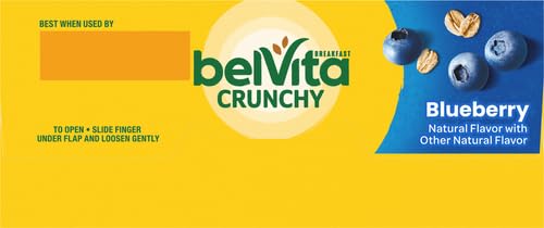 BELVITA BREAKFAST BISCUITS, BLUEBERRY FLAVOR, 5 PACKS (4 BISCUITS PER PACK)