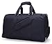 MIER Gym Duffel Bag for Men and Women with Shoe Compartment, Carry On Size, 20inches, Sets of 2(Large and Small), Black