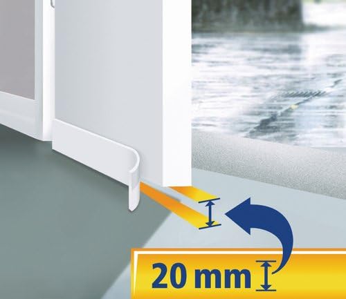 tesa moll Universal Door-to-Floor Foam, White, 1m x 38mm - Image 3