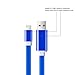 Bambud Lightning Cable, Flowing LED Light Up iPhone Charger Cable 3 ft USB A to Lightning Sync and Charging iPhone Cable Cord for iPhone X/8/7/7 Plus/6s/6s Plus/6/6 Plus/5s/5c/5/iPad/iPod (iOS BLUE)