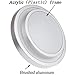 GLW 12W 10 inch 6000K Ceiling Light Cool White Round Flush Mount Lighting Ceilinglight for Kitchen Bedroom Dining Room 1000LM 100W Halogen Bulb Equivalent