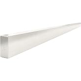 Bon Reinforced Aluminum H Screed 1 1/2 in. x 3 1/2 in. x 14 ft. with Welded End Cap for Stronger, Straighter, and Longer Lasting Concrete Finishing