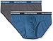 Emporio Armani Men's Stretch Cotton Classic Logo Brief, 2-Pack, Anthracite/Pencil, Large