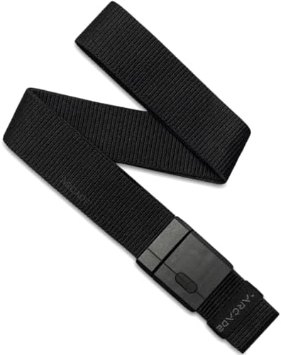 Neff Reversible Canvas Web Belt Geometric Lines Slide Buckle for
