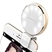 Selfie Ring Light, JANCHUN Rechargeable Selfie LED Camera Light with 7 Light Colors and 3 Levels of Brightness - Gold