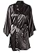 Simplicity Short Kimono Robe Women's Silk Satin Bathrobe Sleepwear