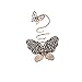 CHOP MALLl® Golden Double Butterfly Shape Rings
