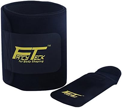 Waist Trimmer Belt Compression Support Lower Back Sauna Belt with Phone Bag Fancyteck (Large: 46" Length 9" Width)
