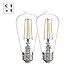 Dusk to Dawn LED Lights Bulb,Photocell Sensor Bulb, Auto Turn On/Off, ST58 ST19 60W Edison Replacement, E26 8W 800lm,Warm White 2700K for outdoor wall light fixture Garden Garage Porch Pack of 2