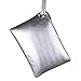 Aladin Oversized Clutch Bag Purse, Womens Large leather Evening Wristlet Handbag (Silver)