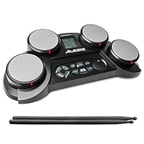 Alesis CompactKit 4 | Portable 4-Pad Tabletop Electronic Drum Kit with Drumsticks & Built-In Learning Tools

