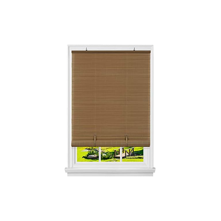 Cordless Solstice Vinyl RollUp Blind 30 Inch Width, 72 Inch Length